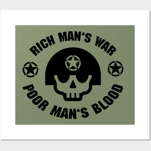 Rich Man's War (Black) Posters and Art